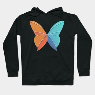 Butterfly Flight - Minimalist butterfly design for the environment Hoodie